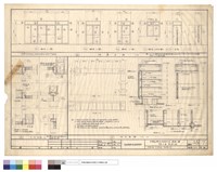 藏品(門窗立面、木門剖面、櫃台詳圖)的圖片