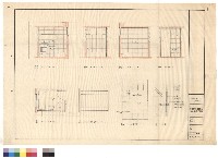 藏品(A～D立面圖、夾層H戶浴室平面圖、六層H戶浴室天花平面、浴室鏡面詳圖)的圖片