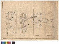 藏品(一、二、三層、地下室冷熱給水配管平面圖、屋頂水塔配管平面圖)的圖片