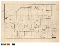 藏品(梯下工作櫃平面1/10、工作櫃剖面1/10、工作櫃大樣1/10、樓梯踏步大樣1/10)的圖片