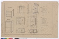 藏品(材料表、A~A平面、B~B平面、示意圖、C-C剖面圖、背面圖)的圖片
