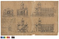 藏品(各部立面圖及剖視圖、地籍圖、案內圖)的圖片