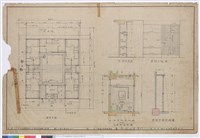 藏品(一樓平面、浴室壁櫥詳細)的圖片