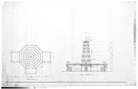 藏品(一樓平面圖、正面立視圖)的圖片
