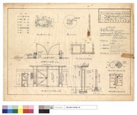 藏品(配置圖,案內圖及水池,圍墻詳圖)的圖片
