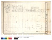 藏品(位置及正及背視及左及右視圖、一及二樓平面圖)的圖片