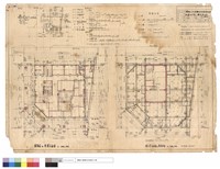 藏品(配置及地下室及一樓平面圖)的圖片