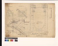 藏品(設計變更後三樓平面圖1:100 三樓入口梯詳細 1/30 舞台上準備樓詳細1/30 BT配筋詳細1/30 三樓出口梯詳細1/30 BT斷面剖面圖1/30)的圖片