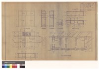 藏品(衣櫥立面圖 A-A衣櫥平面圖 衣櫥剖面詳細圖 A'-A'剖面圖 C-C剖面圖 B-B剖面圖 B-B衣櫥平面圖)的圖片