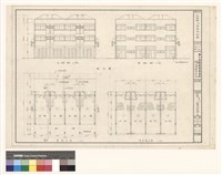 藏品(正視圖s:1/100 背視圖s:1/100 壹樓平面s:1/100 貳參樓平面s:1/100)的圖片