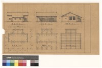 藏品(背面圖 正面圖 側面圖 平面圖 基礎伏圖 屋架伏圖)的圖片