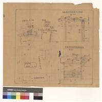 藏品(地籍圖及配置圖 案內圖 放置場所平面圖 後庭腳踏車置放置放施設詳細圖 騎樓腳踏車置放處施設詳細圖)的圖片