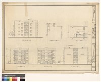 藏品(廚房詳細圖 正、背、左、右側面立視圖)的圖片