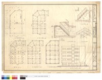 藏品(安全支撐詳細及地下室平及剖面及南向立面圖)的圖片
