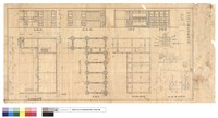 藏品(東及西及南及北面圖、一及二樓平面及基礎及天花及床版及屋面及地籍(配置)圖)的圖片