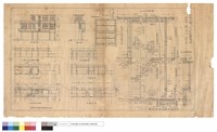 藏品(A-A及B-B剖面及一~三樓及屋上天花及床版及平面及倚西及側面圖)的圖片