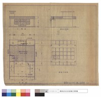 藏品(立及平及側面立視及樑版平面圖)的圖片