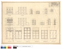 藏品(平面,立視,樑版及門窗詳細)的圖片