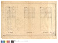 藏品(一樓柱二樓樑及版平面圖,二樓柱三樓樑及版平面圖,三樓柱四樓樑及屋面圖)的圖片