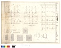 藏品(各層結構平面,柱,基礎配筋,陰井)的圖片