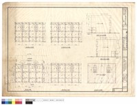 藏品(基礎,樑版平面圖、屋頂突出平面圖、側面立視圖(A棟))的圖片
