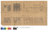 藏品(改修部份剖視圖(看正面),增建部份剖視圖(看背面),背面圖,正面圖,側面圖,內部剖視圖)的圖片