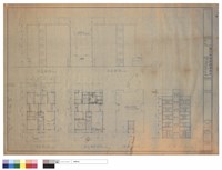 藏品(一至五樓及屋頂平面圖、正面圖)的圖片