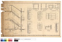 藏品(樓梯,門,窗,爐台詳細圖)的圖片