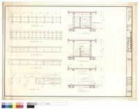 藏品(平面圖,立視圖,背視圖,結構平面,墻剖面)的圖片
