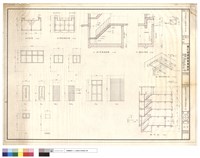 藏品(地下室詳圖,門窗立面,縱剖面)的圖片