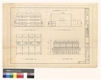 藏品(屋頂平面、正背立面、右側立面圖)的圖片