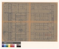藏品(X1方向 剖視明細圖 (正面)明細圖 參樓 肆樓 伍樓 屋頂 屋頂突出)的圖片