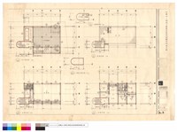 藏品(地下室平面、屋頂平面、五樓平面、四樓平面)的圖片