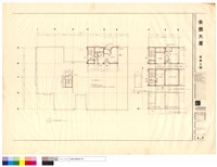 藏品(屋頂層平面圖、瞭望台平面圖、機械房水箱平面圖、水箱頂平面圖、太平梯頂平面圖)的圖片