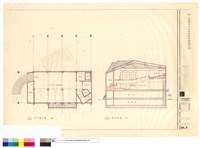 藏品(地下室平面、縱向剖面)的圖片