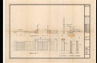 藏品((圍墙平面詳圖,圍墙立面圖,大門剖面,
圍墻剖面,圍墻剖面))的圖片
