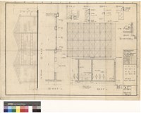 藏品(屋架平面圖,側面圖,剖面詳細圖)的圖片