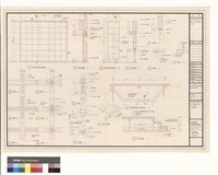 藏品(固定,活動展示版.立面詳圖及木樑接合詳圖及兒童閱覽室舞台平面詳圖)的圖片