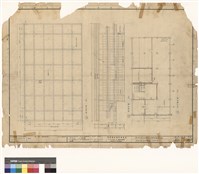 藏品(屋頂平面,地下層平面,右側立面)的圖片