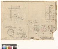 藏品(入口剖面,屋頂排水口,受水口及搬運食物機械式等詳圖)的圖片