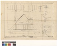 藏品((落地窗立面圖,詳圖,剖面))的圖片