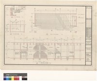 藏品((行政區)大禮堂剖面詳圖,舞台地板平面圖)的圖片