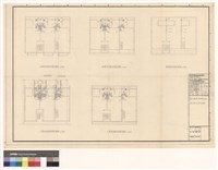 藏品(一層汙水排水系統平面圖、二層汙水排水系統平面圖、三層汙水排水系統平面圖、四層汙水排水系統平面圖、屋頂透氣系統平面圖)的圖片