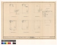 藏品(一樓給水配管平面圖、一樓排水配管平面圖、二~四樓給水配管平面圖、二~四樓排給水配管平面圖、屋頂給水配管平面圖、屋頂排水配管平面圖、地下室平面圖)的圖片