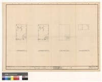 藏品(一樓配線平面圖、二三三樓配線平面圖、屋頂平面圖、地下室配線平面圖)的圖片