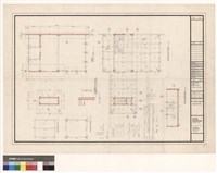 藏品(基礎(壹層) 夾層 貳層平面图  車庫平面.柱.基礎)的圖片