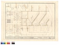 藏品(機械室平面圖 電梯樓梯平面圖 陰井平面 陰井剖面 扶手大樣 踏步大樣 續樓梯剖面圖)的圖片
