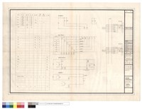藏品(受變電室發電機室控制表示計測需求表及中央監視裝置示意圖)的圖片