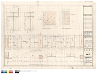 藏品(不鏽鋼門15/△- 43及不鏽鋼電自動門25/△- 43平面、立面、剖面圖、 義大利大理石柱面及扶手欄杆詳圖)的圖片