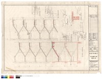 藏品(樓梯A.B配筋詳圖 樑接合詳圖 柱.牛腿.梁接合詳圖 槽鋼接合詳圖 樓梯接合詳圖 樓梯與R.C.部份接合詳圖 (竣工圖))的圖片
